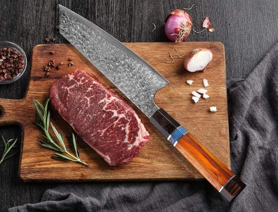 Lotus Bleu - Couteau Santoku