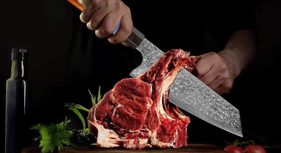Lotus Bleu - Couteau Santoku