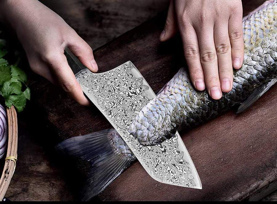 Lotus Bleu - Couteau Santoku