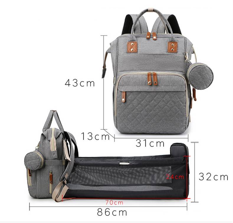 Sac à langer 3 en 1 avec lit intégré idéal pour le change