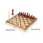 Jeu d'échecs en bois avec grand plateau magnétique pliant 34 pièces
