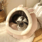 Panier pour chat très doux et chaud avec jeu de balle - Coussin amovible